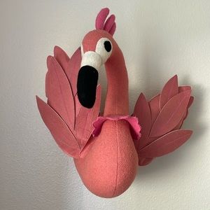 Flamingo Felt Bust